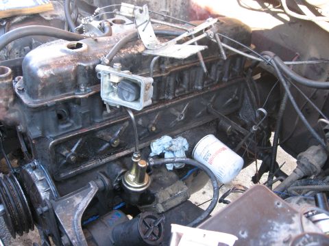 1981 Ford Bronco - Still needed to drill and tap the broken bolt.