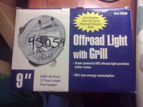1978 Jeep CJ5 - Offroad light packaging shows product details and specifications.