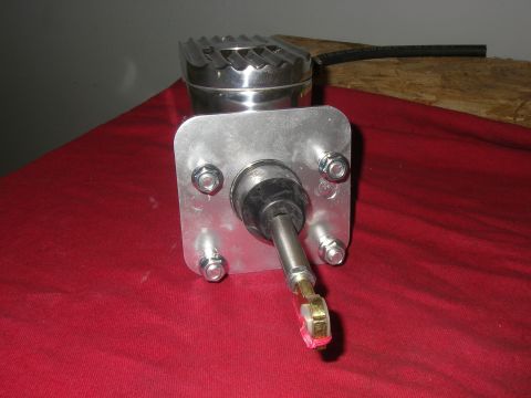1990 Ford Bronco - Close-up of a brake booster master cylinder assembly, likely an aftermarket part.