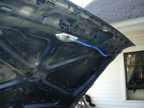 1991 Ford Bronco - I mounted a dome light I had laying around since I had the hood up and all.