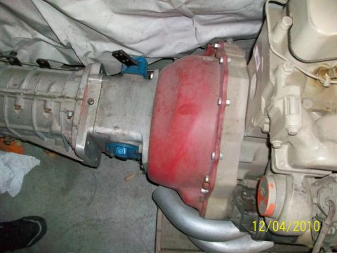 1986 Jeep Wagoneer - Transmission and engine components are visible in this close-up shot.