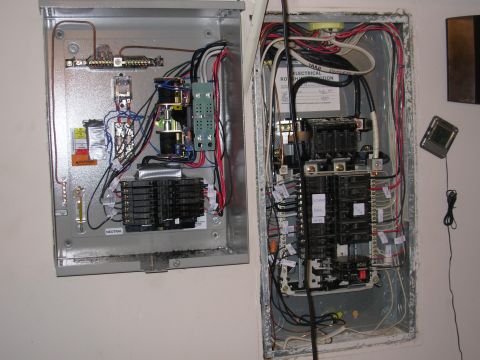 2004 Land Rover Land Rover - I added the breaker tray (from a panel I bought separately) to the generator switch box, and moved the original breakers & their wires from…