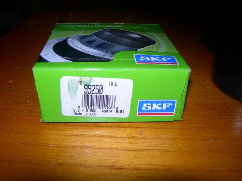1984 Ford Bronco - Packaging for an SKF Speedi-Sleeve part, part number 99250, manufactured in the USA.