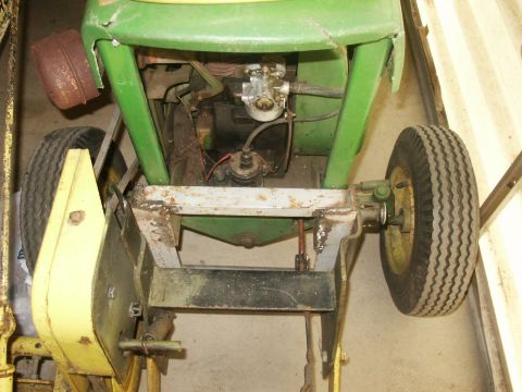 1966 Ford Bronco - This image shows the engine and front axle assembly of a tractor, not a 1966 Ford Bronco.