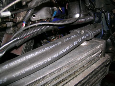 1995 Ford Probe - Custom turbo plumbing and intercooler assembly with FlexTral hose.