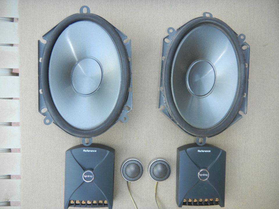 Infinity Reference car speakers and crossovers
