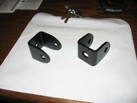 1995 Ford Bronco - lower mounts primed, painted, ready for install.