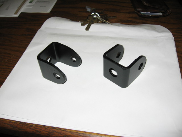 lower mounts primed, painted, ready for install.