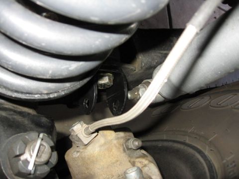 1995 Ford Bronco - testing turning radius to make sure nothing contacts, specifically the caliper.