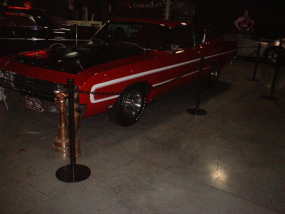 The car on display at Floyd Garrett's Muscle car Museum, Sevierville, TN.