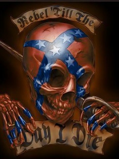 1995 Ford Bronco - Skull artwork with confederate flag design and "Rebel Till The Day" text.