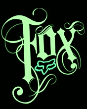 1995 Ford Bronco - A glowing Fox Racing logo is displayed prominently against a black background.
