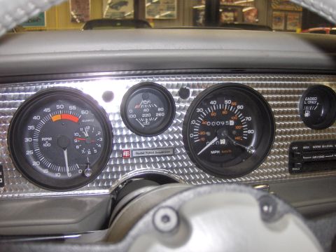 1982 Chevrolet Camaro - Interior view of a car's dashboard, showing various gauges and controls.