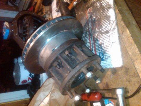 1992 Ford F-150 - Differential and brake rotor assembly shown, likely for a truck or heavy-duty vehicle.