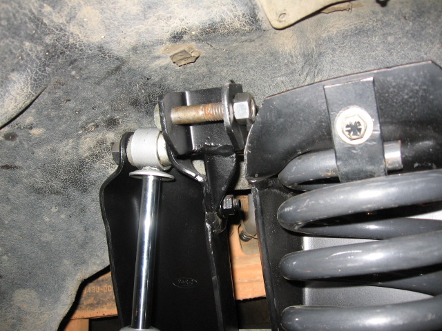 .188  U welded to a cut down piece of .188 angle, which in turn is welded all around onto the side of the ford shock tower, which is actually .25 steel.  I also switched out the 2 bolts to the frame for some new grade 8, 1/2" with nice big/thick washers.