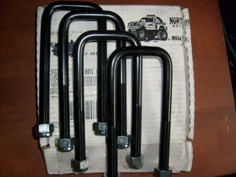 1986 Ford Bronco - U-bolts are shown with a box that features a drawing of a Ford Bronco.