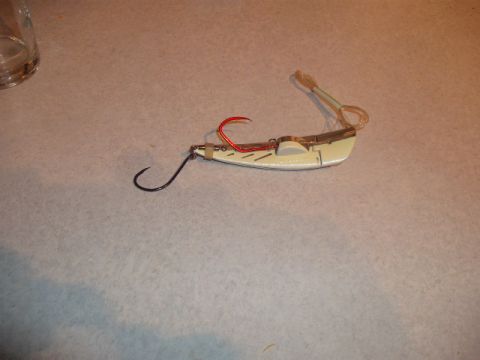 1990 Ford Bronco - Fishing lure with hooks and a clear plastic tail.