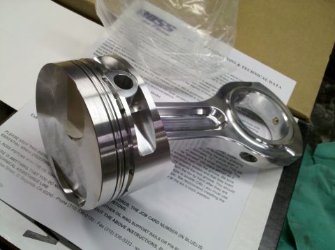 1994 Ford F-150 - A high-performance piston and connecting rod assembly is shown with installation instructions.