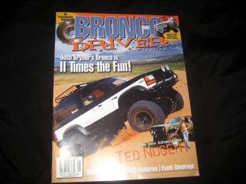 1996 Ford Bronco - This magazine cover features off-road vehicles and articles about them.