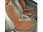 1993 Mazda MX-3 - Detail of an interior car part, color orange and white.