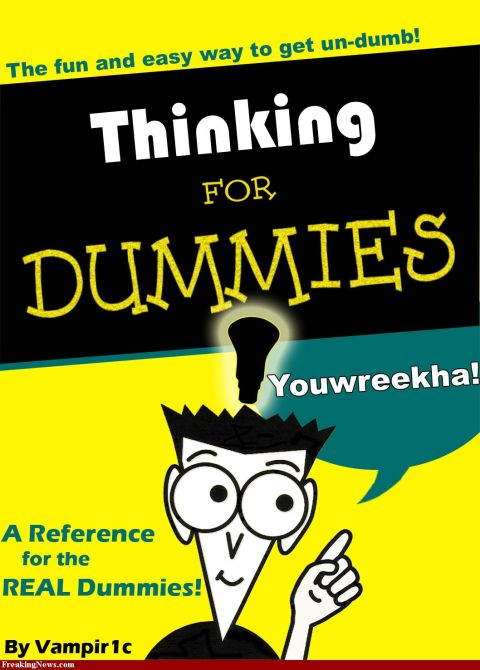 1995 Ford Bronco - This humorous book cover, titled 'Thinking FOR DUMMIES,' features a cartoon character with a lightbulb above its head and the tagline 'A Re…
