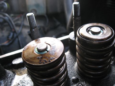 1981 Ford Bronco - Engine valve springs and retainers are visible in this close-up shot.