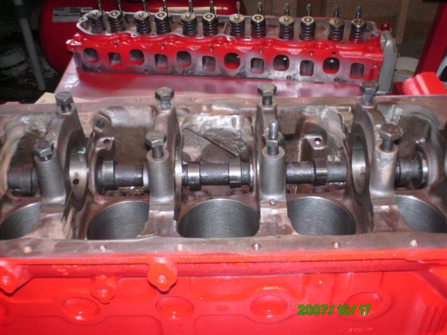 I decided to paint the engine Ford Tractor Red.