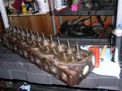 1982 Ford Bronco - That is a shot of the head. I had the machinist put in threaded studs and larger valves.