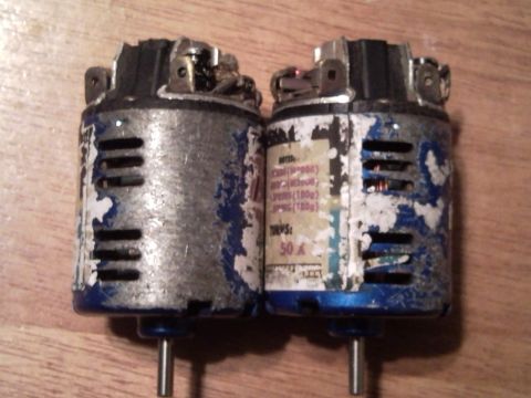 1989 Ford Bronco - Two electric motors are shown, each with labels indicating specifications and branding.