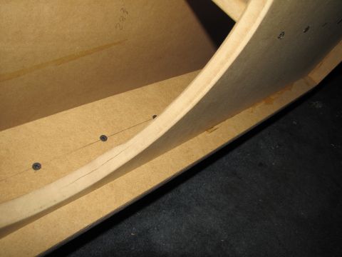 1993 Ford F-250 - A close-up view of a custom wooden enclosure, possibly for audio equipment.