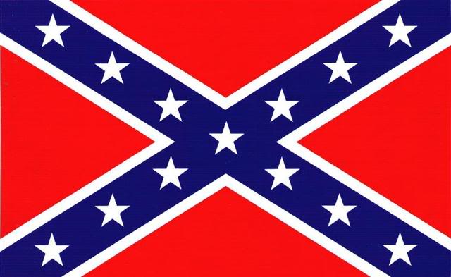 Confederate flag with white stars on a blue saltire, on a red field. Supermotors.net logo at bottom right