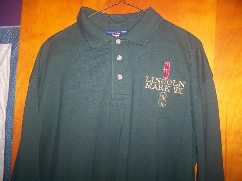 1987 Lincoln Mark VII - Embroidered polo shirt the Lincoln Mark VII logo.