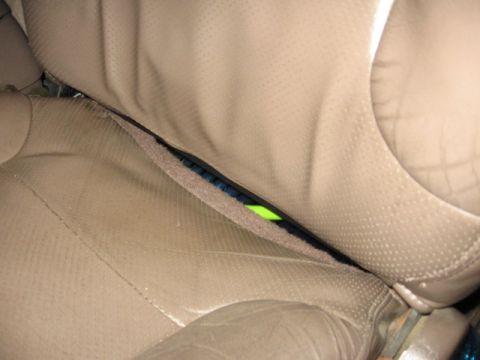 1995 Ford Bronco - Too expensive to put new leather down, new foam and maybe new springs. Cheap leather too. I decided to leave it and cover it up.