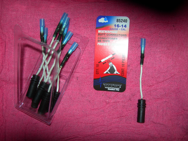 Package of Dorman weatherproof butt connectors, 16-14 gauge