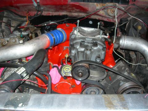 1984 Ford Bronco - Just set on there to mock it up. Need to see how it fit with the hood closed.