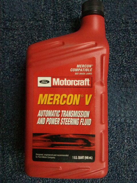 1998 Ford Crown Victoria - A bottle of Motorcraft Mercon V automatic transmission and power steering fluid is shown.
