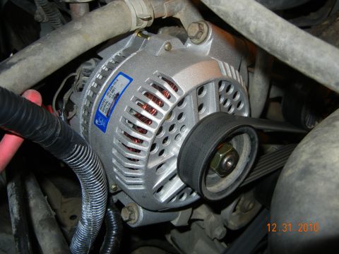 1996 Ford Bronco - 160amp (actually puts on 171amps) installed with stock pully