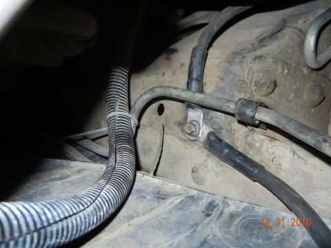 1996 Ford Bronco - new type of chassis ground i installed. The stock one, i think, is a really poor design.
