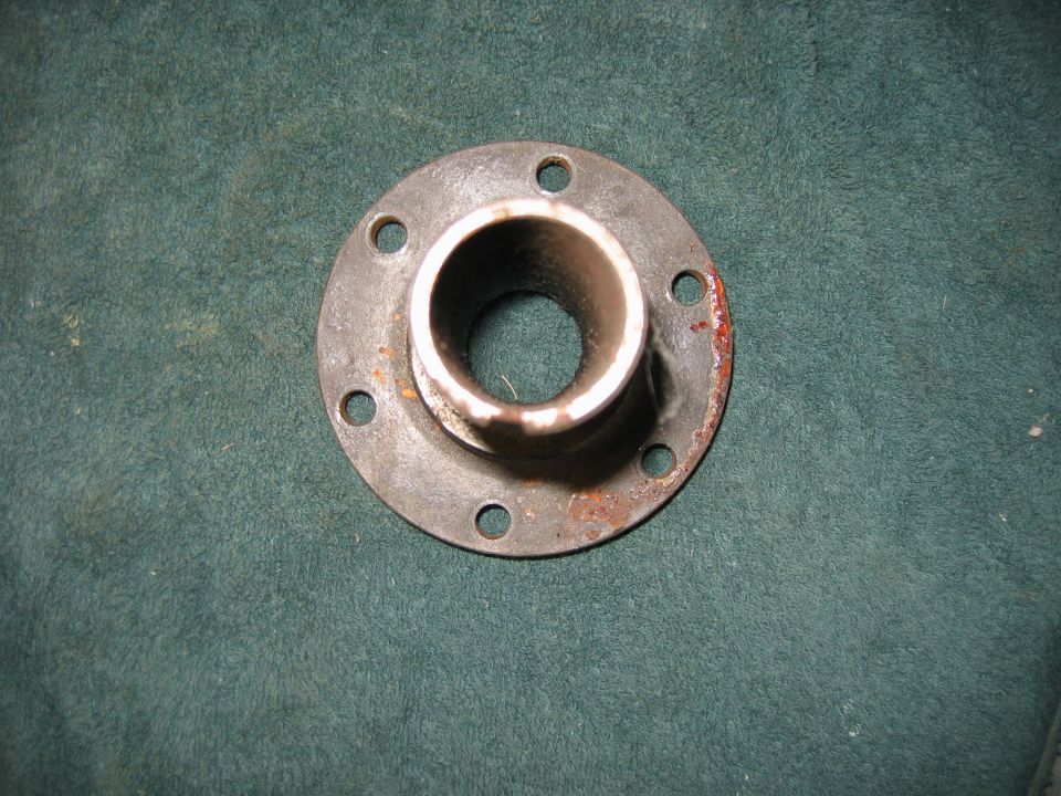 Flanged pipe fitting with six bolt holes