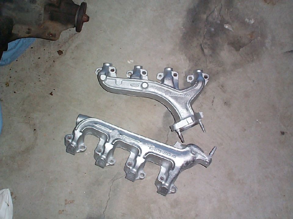 Exhaust manifolds for 5.8W swap. These are probably going to switched out in favor of BBK shorty headers. P/N BBK-35110