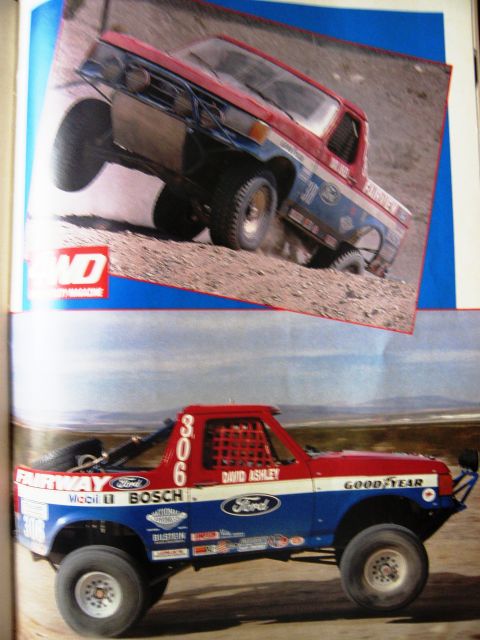 1986 Ford Bronco - This 1987 Ford Bronco, seen in a desert racing configuration, does not match the registry's claim of a 1986 model.