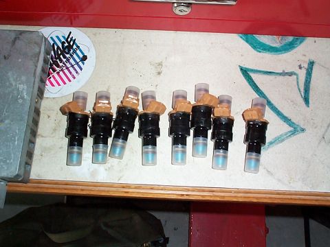 1992 Ford Bronco - Rebuilt 19lbs injectors for my 351W swap.