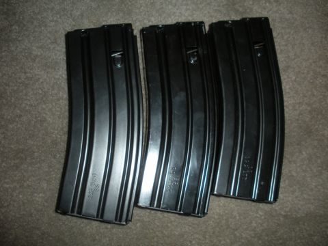 1996 Ford Bronco - Three black rifle magazines are displayed, each marked with "223/556 SS" text.