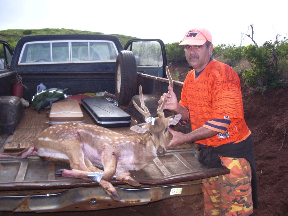 Richie deer hunting on Lanai.