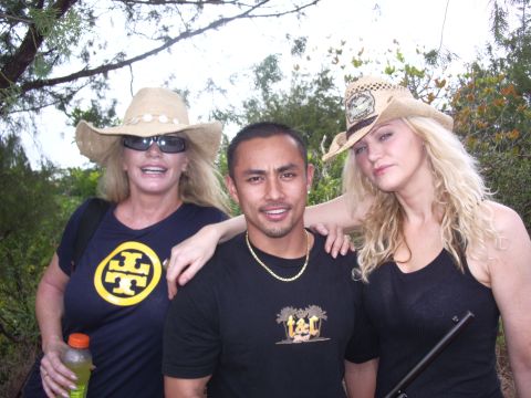 1991 Ford Bronco - Kekoa Ferreira with Genes wife, Shannon Tweed at left and her sister Tracy.