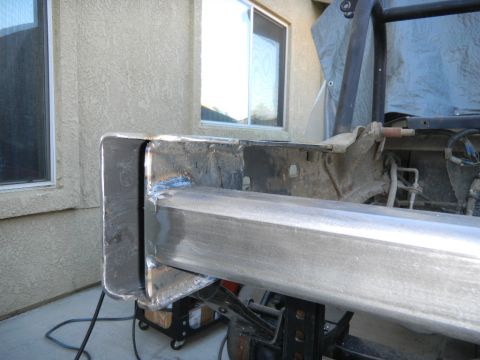 1997 Ford Ranger - A custom bumper is shown during fabrication, with visible welds and metalwork.