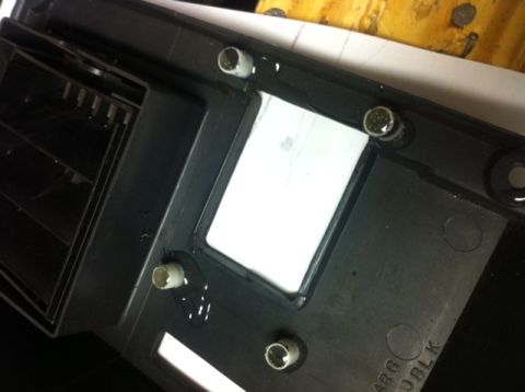 1979 Chevrolet C/K Pickup - Dashboard vent assembly with mounting hardware visible.