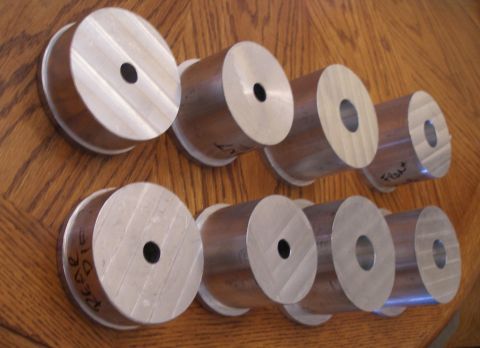2010 Hyundai Genesis - These appear to be suspension lift spacers, some marked for front and rear installation.