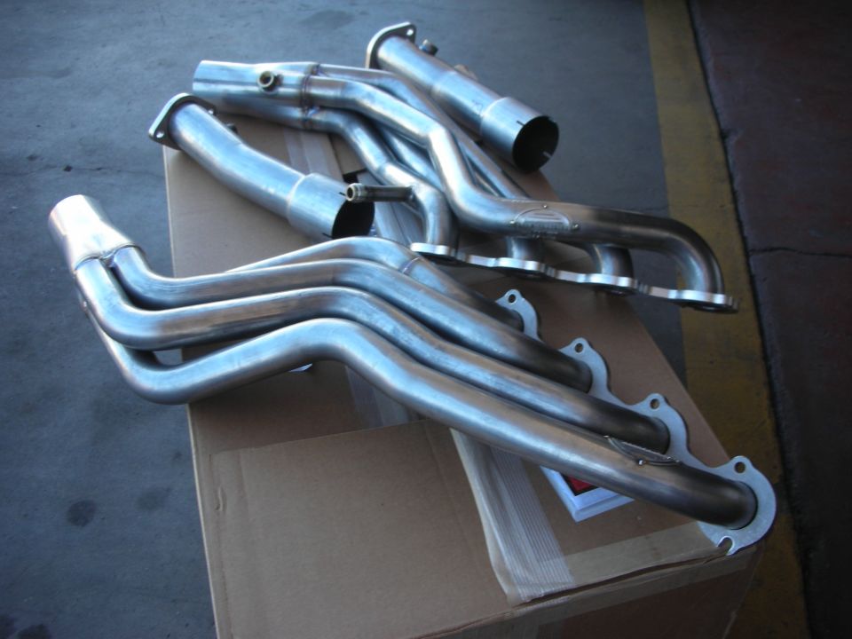 exhaust headers on a cardboard box