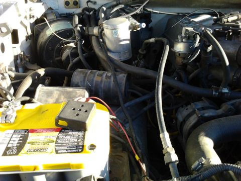 1992 Ford Bronco - Optima YellowTop and engine bay